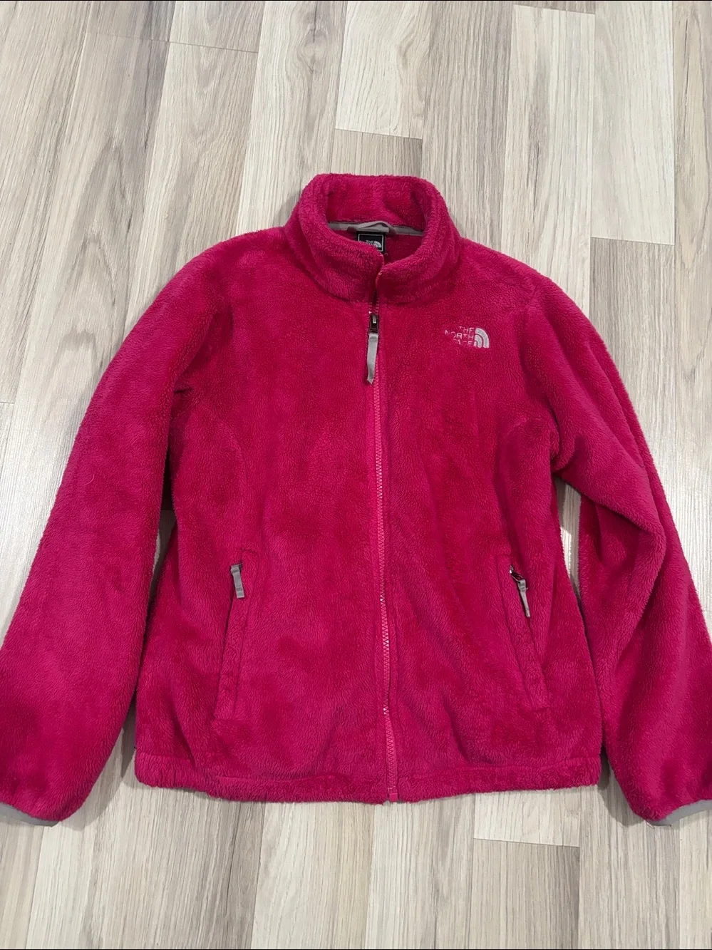 Lot (2) The North Face Girls' Pink Fleece Jacket - Full Zip Size 14/16